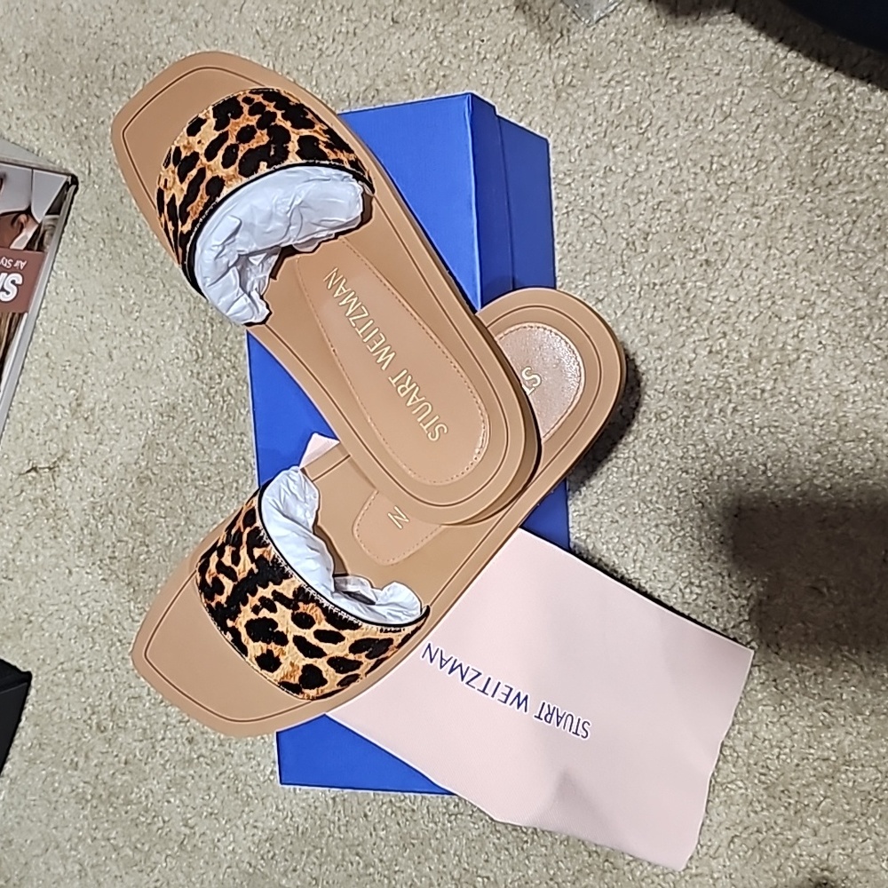Stuart Weitzman Delilah- cheetah hair Sandal